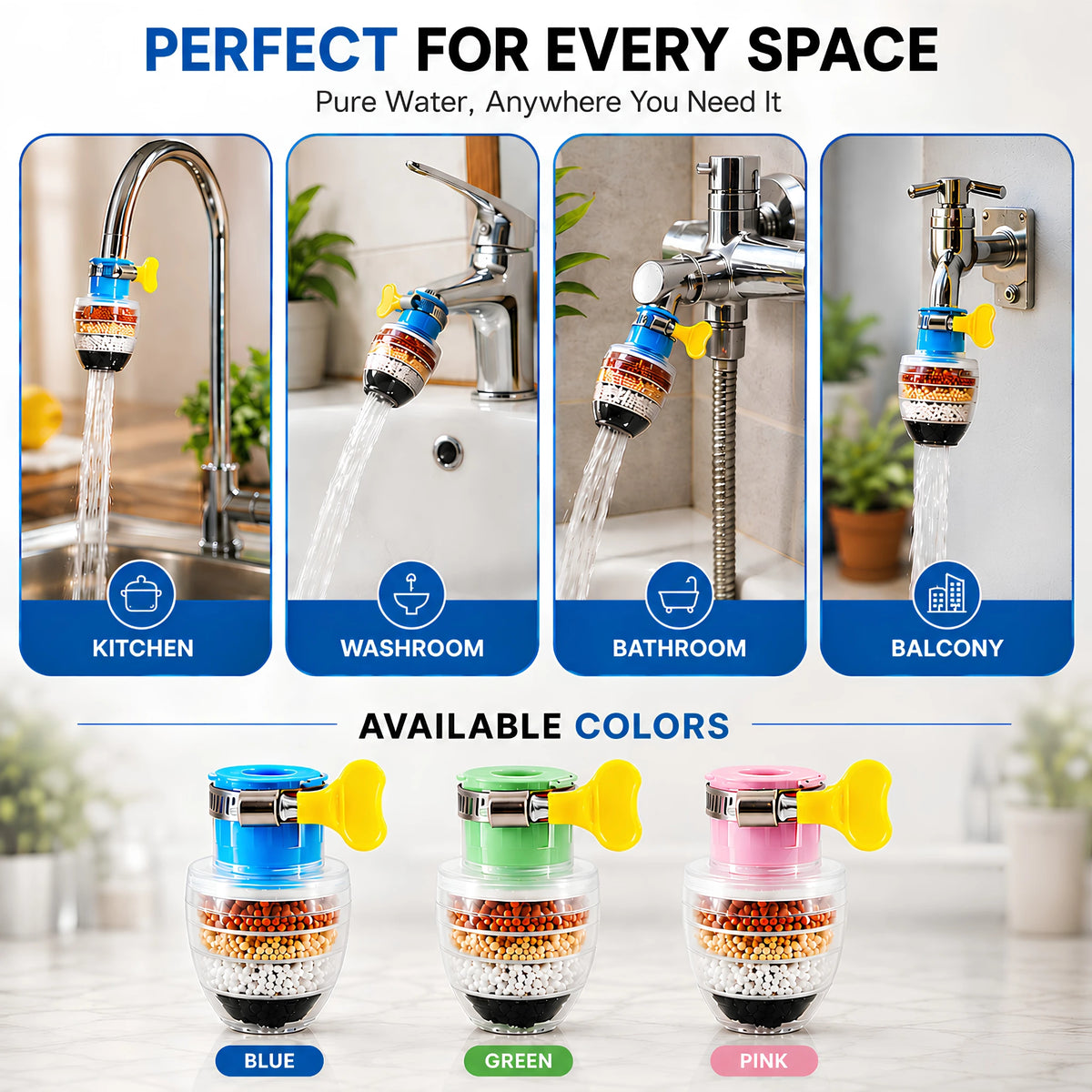 Faucet Water Filter | Pack of 3
