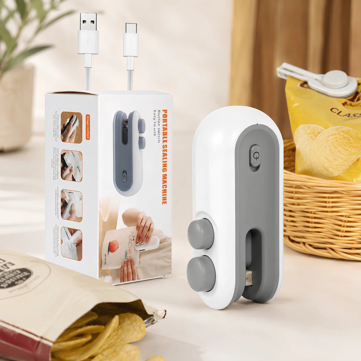 Mini Heat Sealing Machine 2 in 1 | Sealer and Cutter