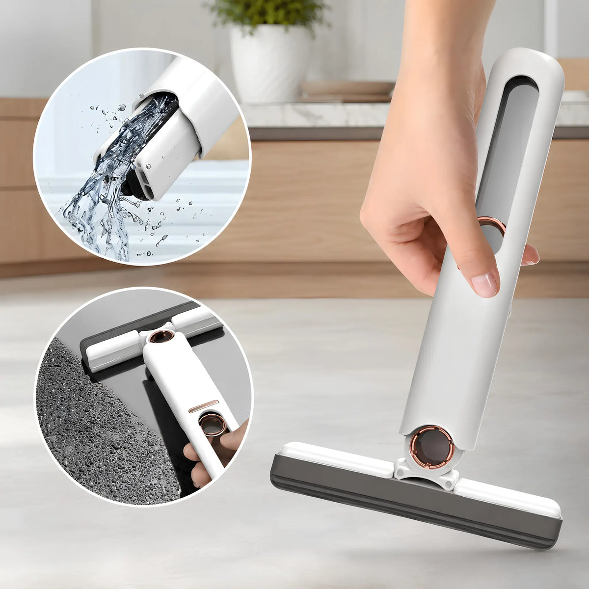 Portable Mini Self-Squeeze Sponge Mop