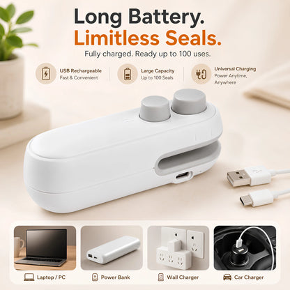 Mini Heat Sealing Machine 2 in 1 | Sealer and Cutter