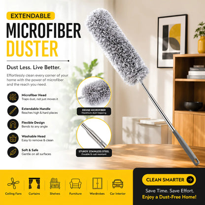 Extendable Microfiber Feather Duster