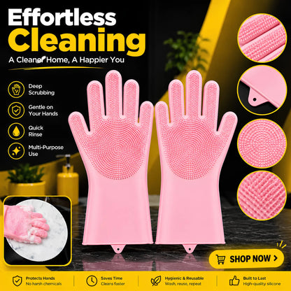 Premium Silicone Cleaning Gloves